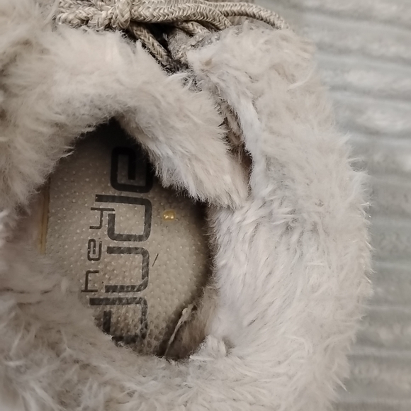 Hey Dude womens britt nut size 6 lace up booties Sherpa Lined Slip On Loafers - Picture 13 of 16